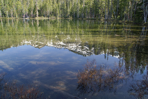 Lower Cliff Lake in the Trinity Divide West of Mount Shasta.