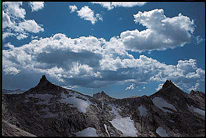 Desolation Wilderness granite mountains near Sylvia and Lyons Lake in the Sierra Nevada